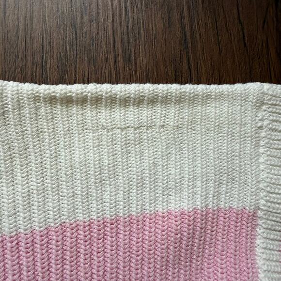 Henry Grethel Vintage Pastel Striped Cotton Oversized Sweater Women’s Small - Picture 8 of 13